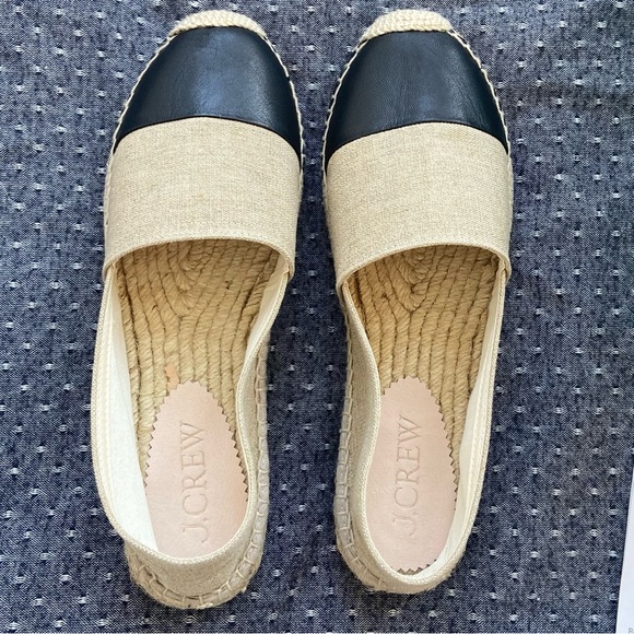 J. Crew -  Espadrilles - Made-in-Spain cap toe in linen - Sz 8.5 Item CA010 NWT - Picture 7 of 14